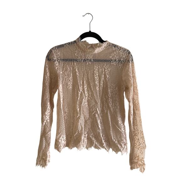 H&M Sheer Floral Lace Top - Picture 2 of 16